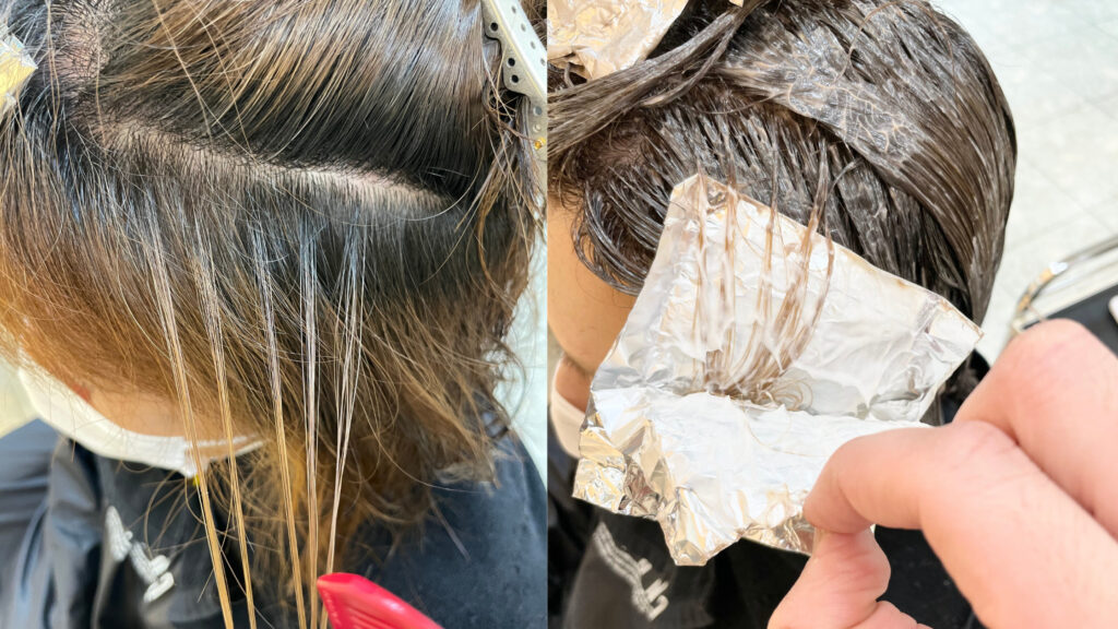 40代女性にオススメ ハイライトで作る白髪ぼかしテクニック実例